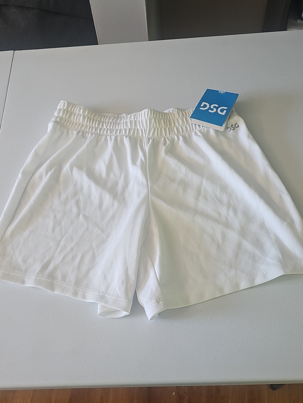 DSG Girls White Mesh Athletic Shorts